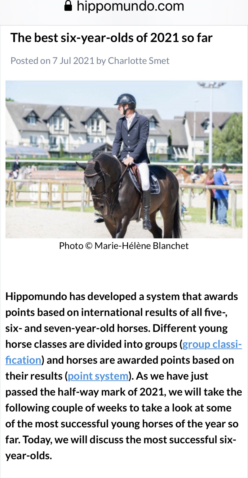 🤩🏆💪 what a great news “ Celebrity H from Second Life Z  is Second most successful six-year-old horse , in the world this year,  so far for 2021 !!!